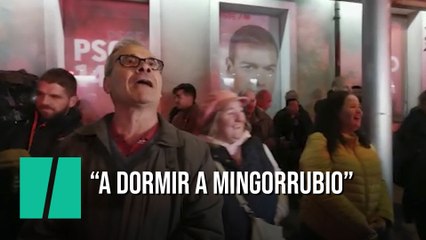 Simpatizantes del Partido Socialista se enfrentan a los vecinos