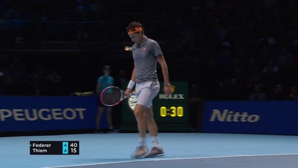 Thiem bt Federer (7-5 7-5)