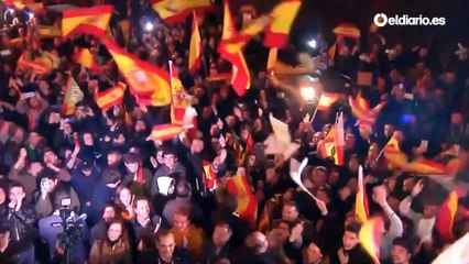 Corean "a por ellos" para la celebrar el resultado de Vox