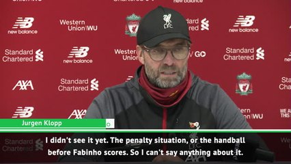 Klopp's take on Man City's penalty claim