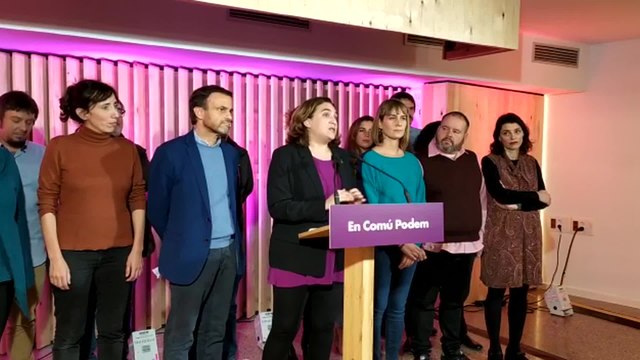 Colau valora el resultado de las elecciones generales