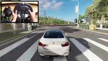 Forza Horizon 3 Drifting Like A BOSS (Steering Wheel w-Clutch   Shifter) BMW M4 No HUD Gameplay