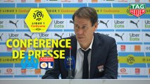 Conférence de presse Olympique de Marseille - Olympique Lyonnais (2-1) : André VILLAS BOAS (OM) - Rudi GARCIA (OL) / 2019-20