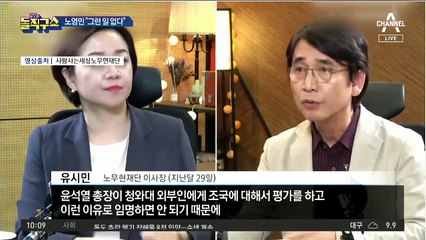 윤석열, 文 면담 요청?…노영민 “그런 일 없다”