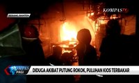 Diduga Akibat Putung Rokok, Puluhan Kios di Serang Terbakar