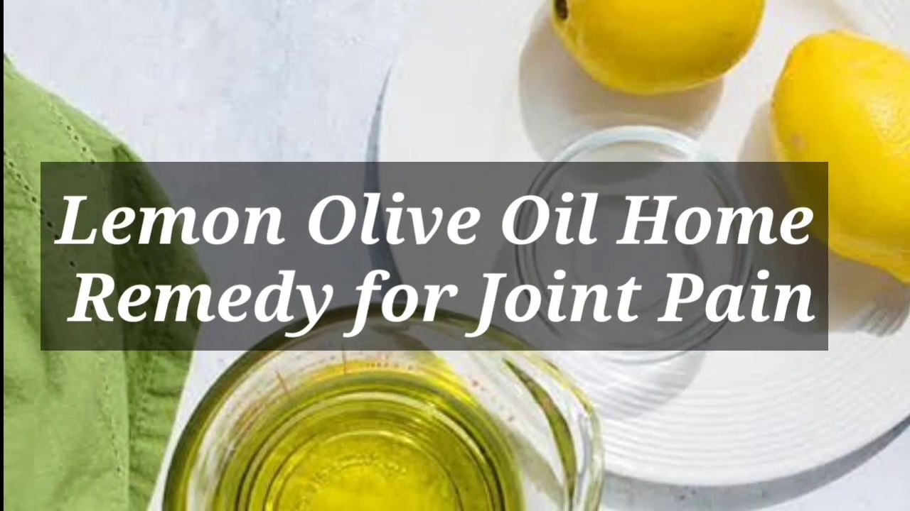 how to cure joint pain remedy in home