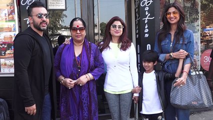 Shilpa Shetty enjoys lunch date with husband Raj Kundra & family; Watch  video | FilmiBeat
