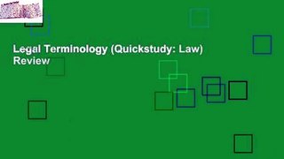Legal Terminology (Quickstudy: Law)  Review