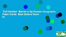 Full Version  Barron s Ap Human Geography Flash Cards  Best Sellers Rank : #1