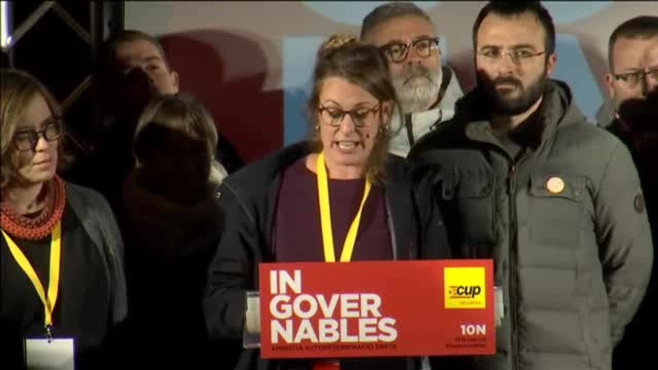 La CUP entra en el Congreso con dos diputados y advierte: "No puede haber gobernabilidad"