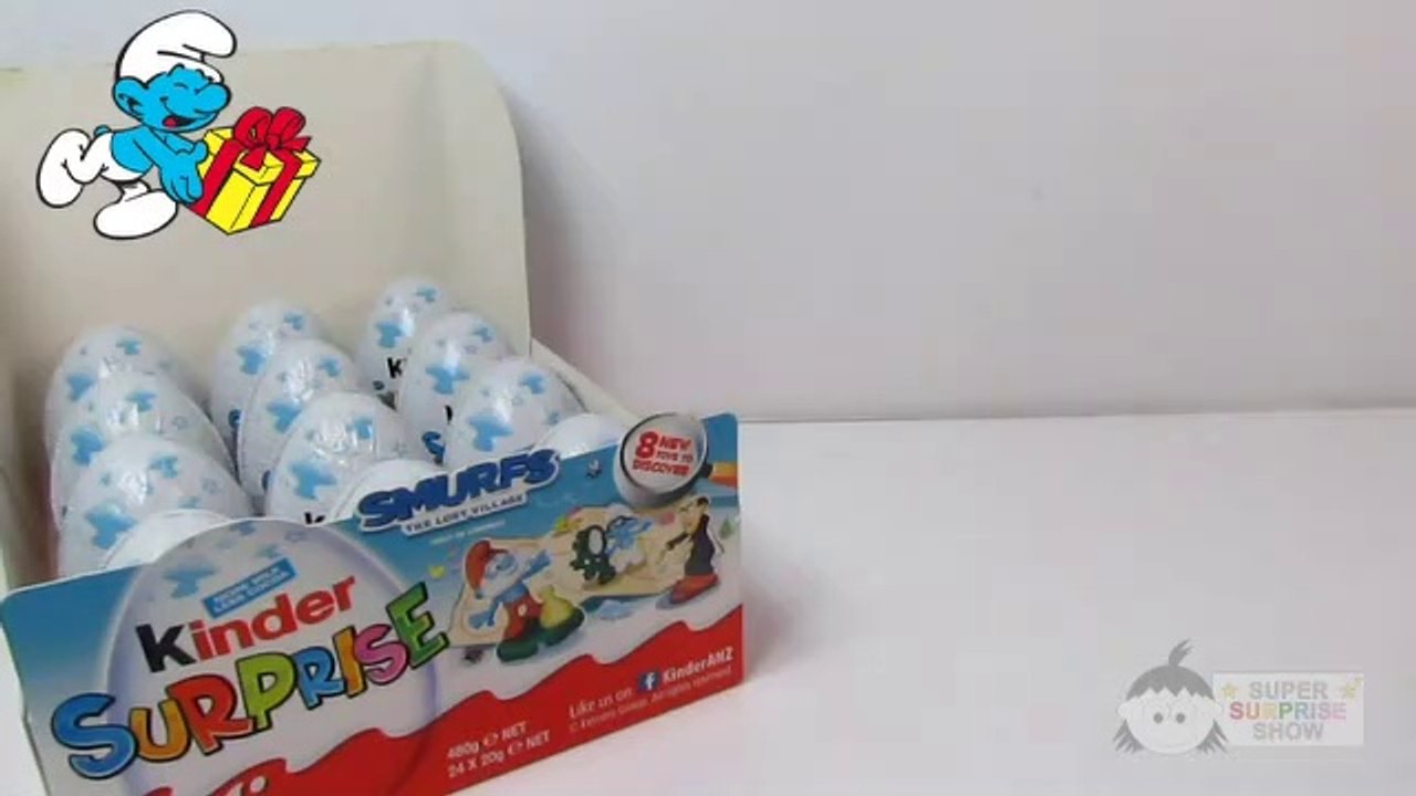 12 Kinder Surprise Smurf Eggs