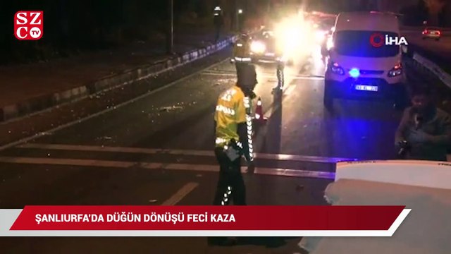 Şanlıurfa’da düğün dönüşü feci kaza