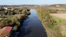 İstanbul'da hayran bırakan sonbahar manzarası havadan görüntülendi