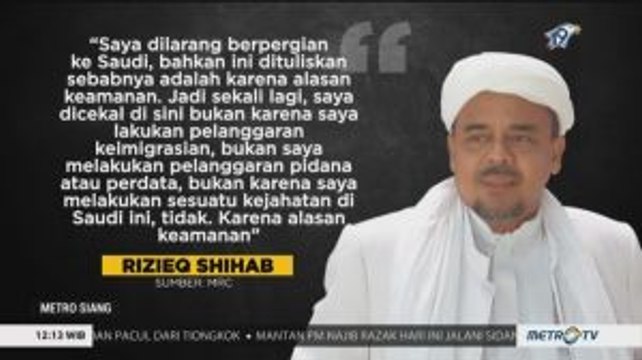 Benarkah Rizieq Shihab Dicekal?