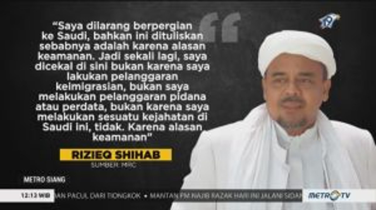 Benarkah Rizieq Shihab Dicekal?