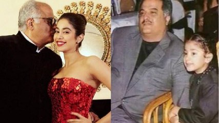 Jahnvi Kapoor wishes Boney Kapoor with unseen pictures on birthday