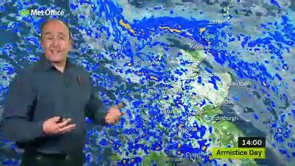 Met Office weather report - Scotland (Monday 11th November 2019)