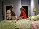 Kids Try To Throw Their Sister On A Bed But End Up Throwing Her Over The Bed