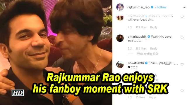 Rajkummar Rao enjoys his fanboy moment with SRK