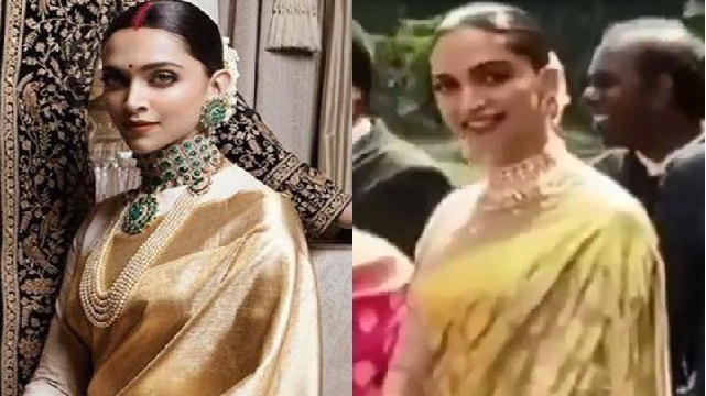 Did Deepika Padukone repeat her reception saree at BFF's wedding?