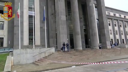 Cagliari - Allarme bomba in tribunale, trovate tracce di esplosivo (09.11.19)