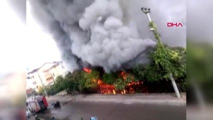 Kocaeli bahçedeki konteyner yandı, okul tatil edildi