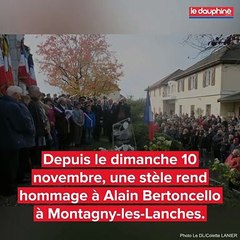 Une stèle en hommage au soldat haut-savoyard Alain Bertoncello