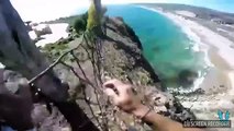 Il a failli mourir en sautent d'une falaise