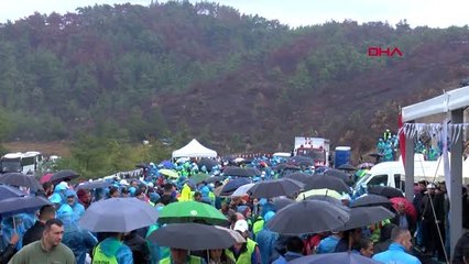 İzmir binlerce izmirli yağmura aldırmadan yanan ormanlık alanlara fidan dikti
