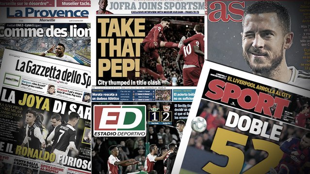 Tout Madrid s'enflamme pour Eden Hazard, Pep Guardiola moqué dans la presse anglaise