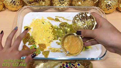 BEST GOLD SLIME ! Mixing Random Things into FLUFFY Slime! SlimeSmoothie Satisfying Slime s #628