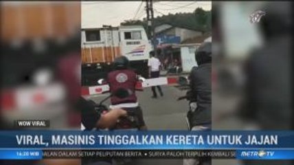 Viral, Masinis Tinggalkan Kereta untuk Jajan
