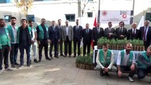 Anadolu Adalet Sarayı'nda 500 fidan toprakla buluştu