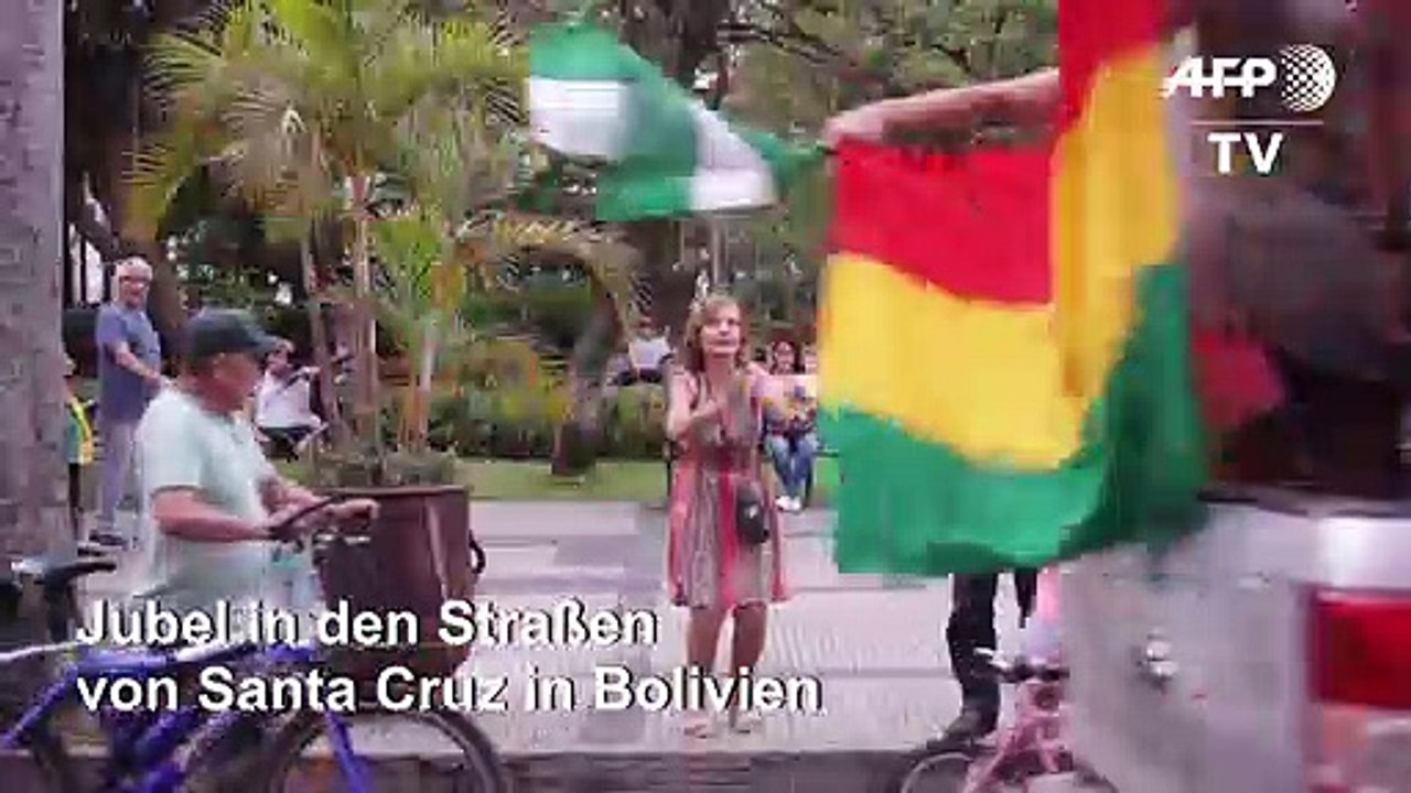 Rücktritt von Morales treibt Menschen auf die Straße