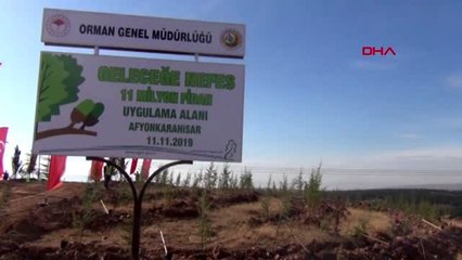 Fidan dikim töreninde doğum günü sürprizi