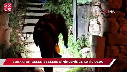 Sokaktan gelen seslere sinirlenince katil oldu