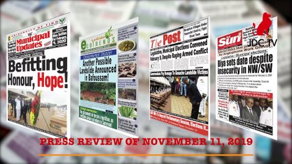CAMEROONIAN PRESS REVIEW OF NOVEMBER 11,2019