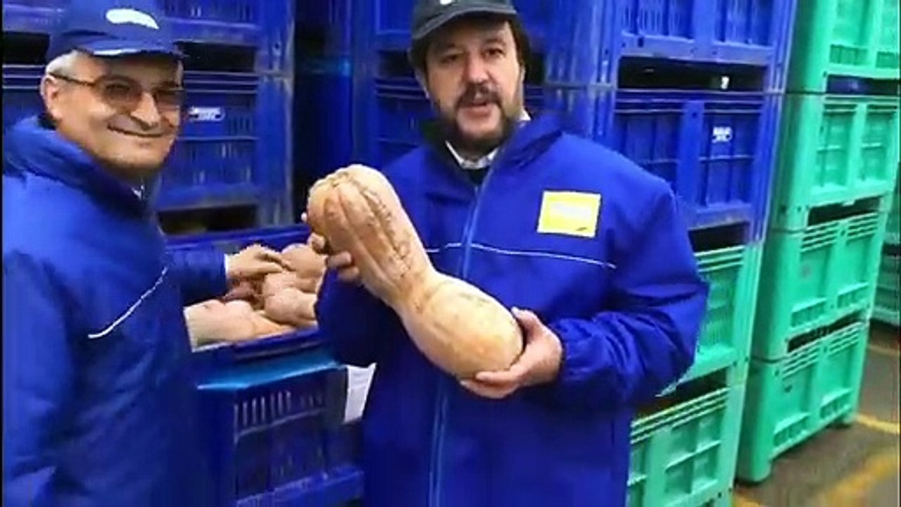 Cesena - Matteo Salvini visita l’azienda di prodotti surgelati Orogel Cesena 11.10.19