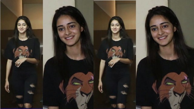 Ananya Panday with parents Chunky and Bhavana, Shanaya Kapoor at PVR in Juhu
