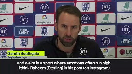 Southgate defends decision to drop Sterling after Gomez fallout
