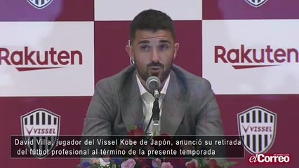 David Villa cuelga las botas