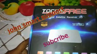 Tocomfree i928 ACM hevc h265 satellite receiver se top box unboxing by john smart support