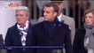 11-Novembre: Emmanuel Macron arrive à l'inauguration du monument en mémoire des soldats morts en "Opex"