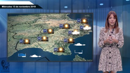 Pronóstico del tiempo para el martes 12 de octubre.