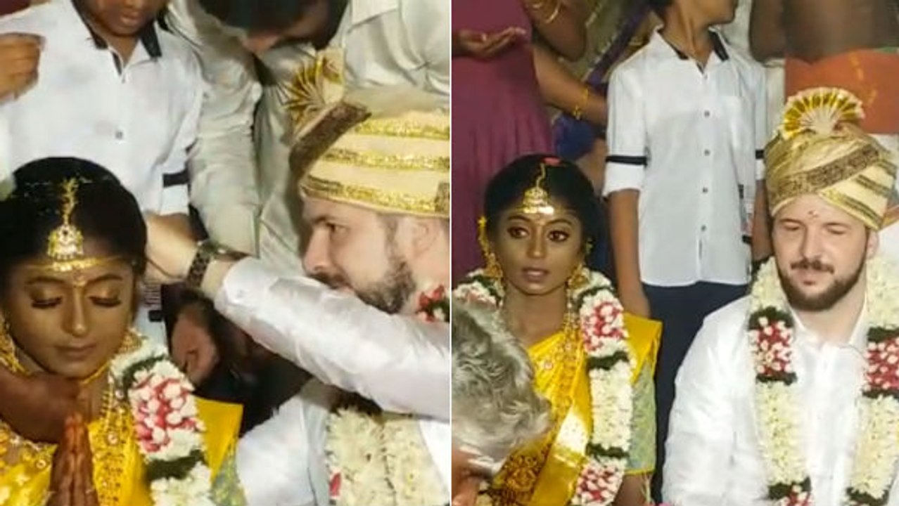 கோவை பெண்ணை மணந்த ஜெர்மன் மாப்பிள்ளை