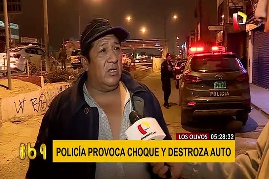 Los Olivos: conductor presuntamente ebrio ocasiona choque y deja dos heridos