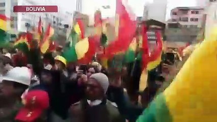 Celebran renuncia de Evo Morales