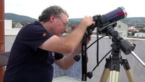 İzmir nasa'da çalışan bilim insanı pinto, merkür tutulmasını terasından teleskobuyla izledi