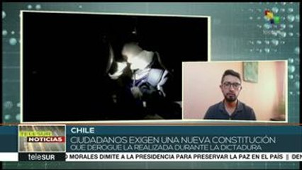 Quieren chilenos cambiar el modelo neoliberal y constituyente