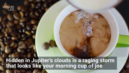 Cyclonic Vortex on Jupiter Looks like Swirling Coffee Creamer